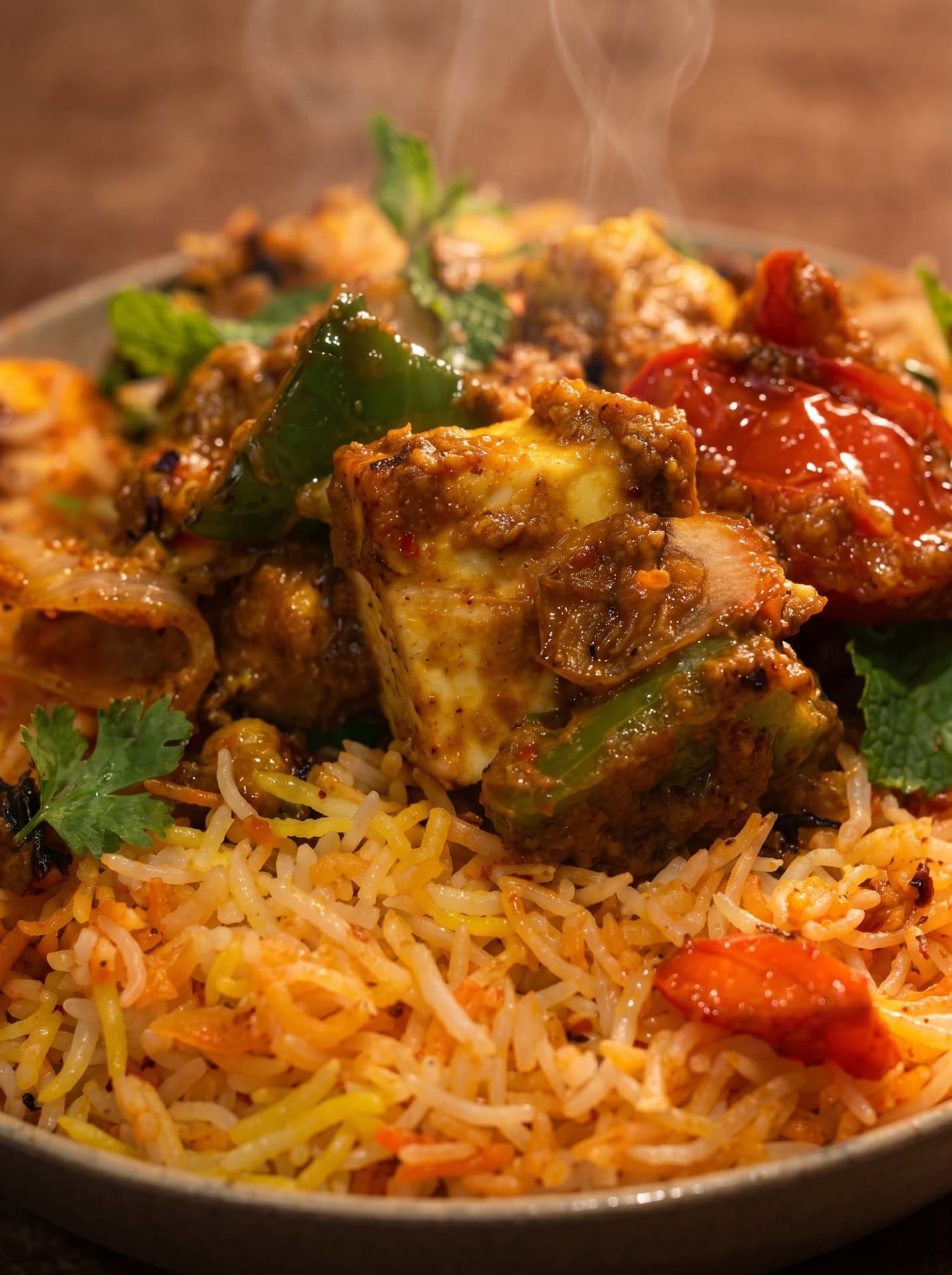 Paneer vegetable biriyani food story