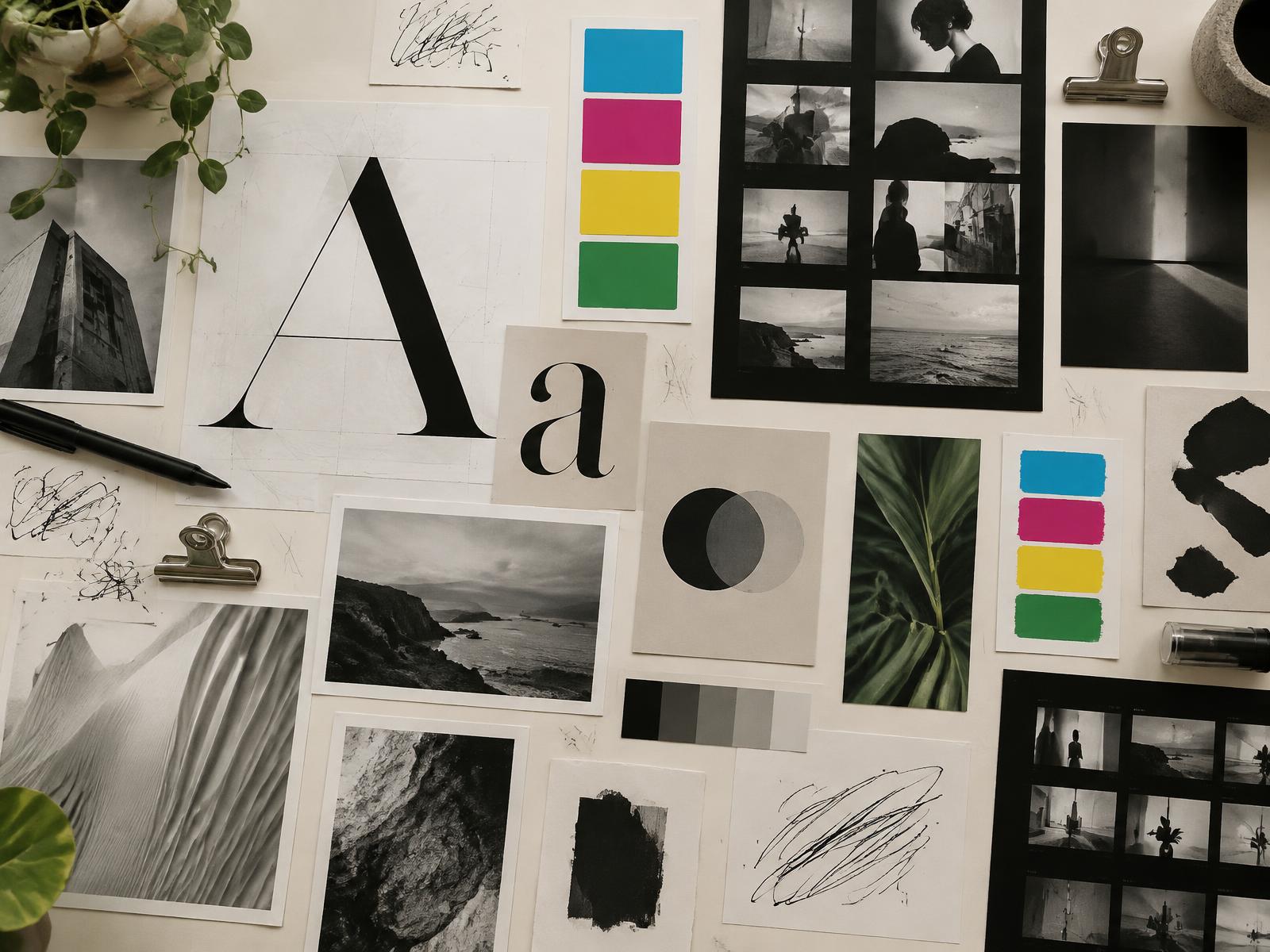 Creative direction moodboard
